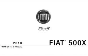 2018 fiat 500x owner manual