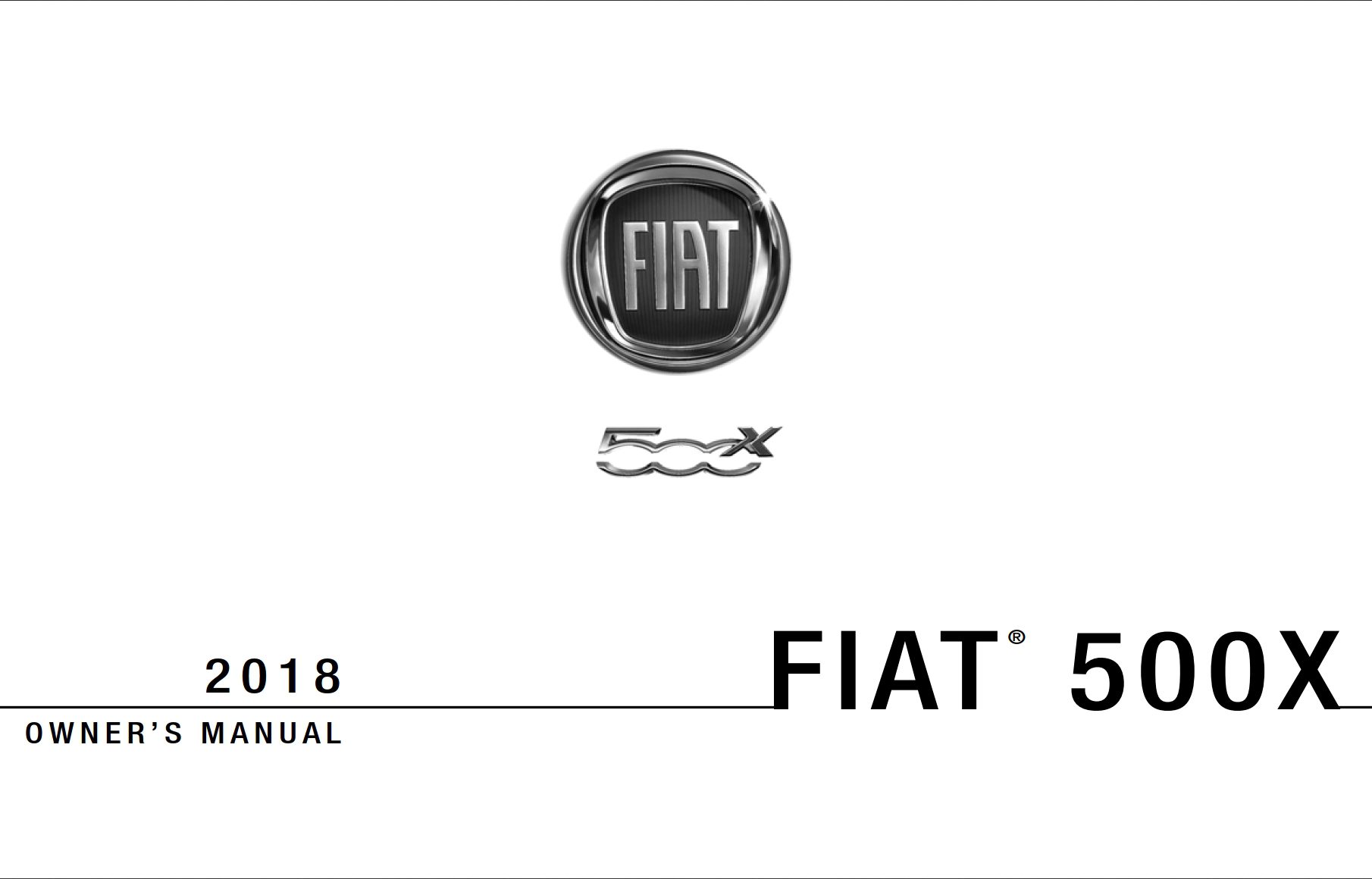 2018 fiat 500x owner manual