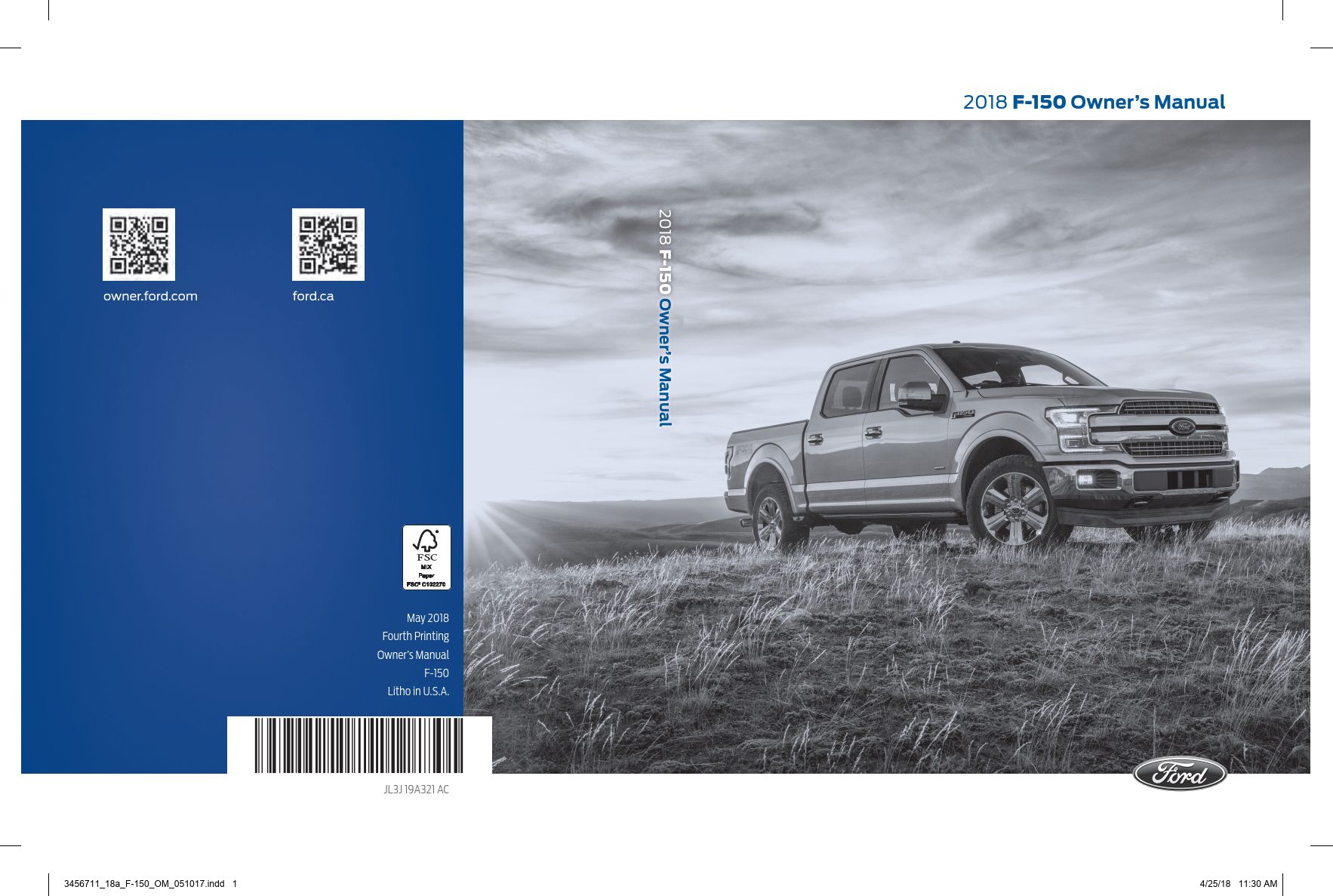 2018 ford f150 owner's manual