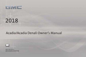 2018 gmc acadia owner's manual