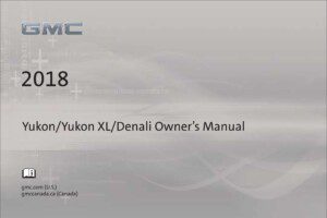 2018 gmc yukon owner's manual