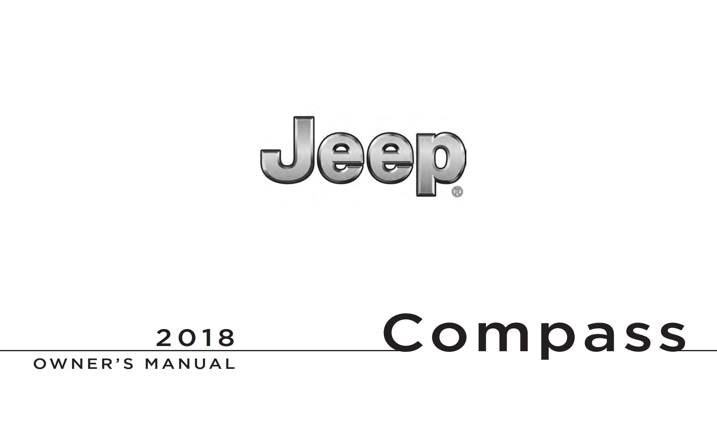 2018 jeep compass owner's manual