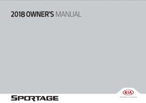 2018 kia sportage owner manual