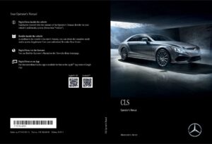 2018 mercedes benz cls owner's manual