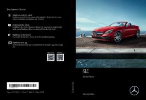 2018 mercedes benz slc owner's manual