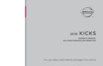 2018 nissan kicks owner's manual