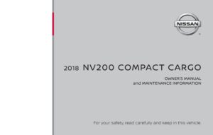 2018 nissan nv200 compact cargo owner's manual