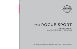 2018 nissan rogue sport owner's manual