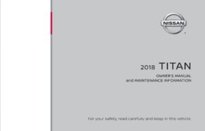 2018 nissan titan owner's manual