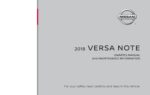 2018 nissan versa note owner's manual