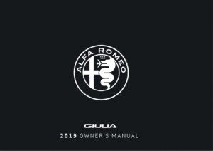 2019 alfa romeo giulia owner manual