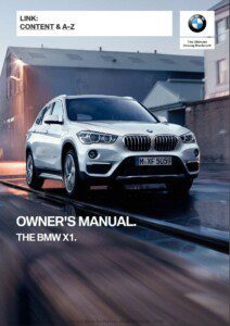 2019 bmw x1 owner's manual