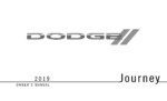 2019 dodge journey owner's manual