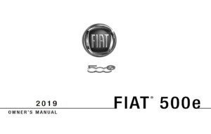 2019 fiat 500e owner manual