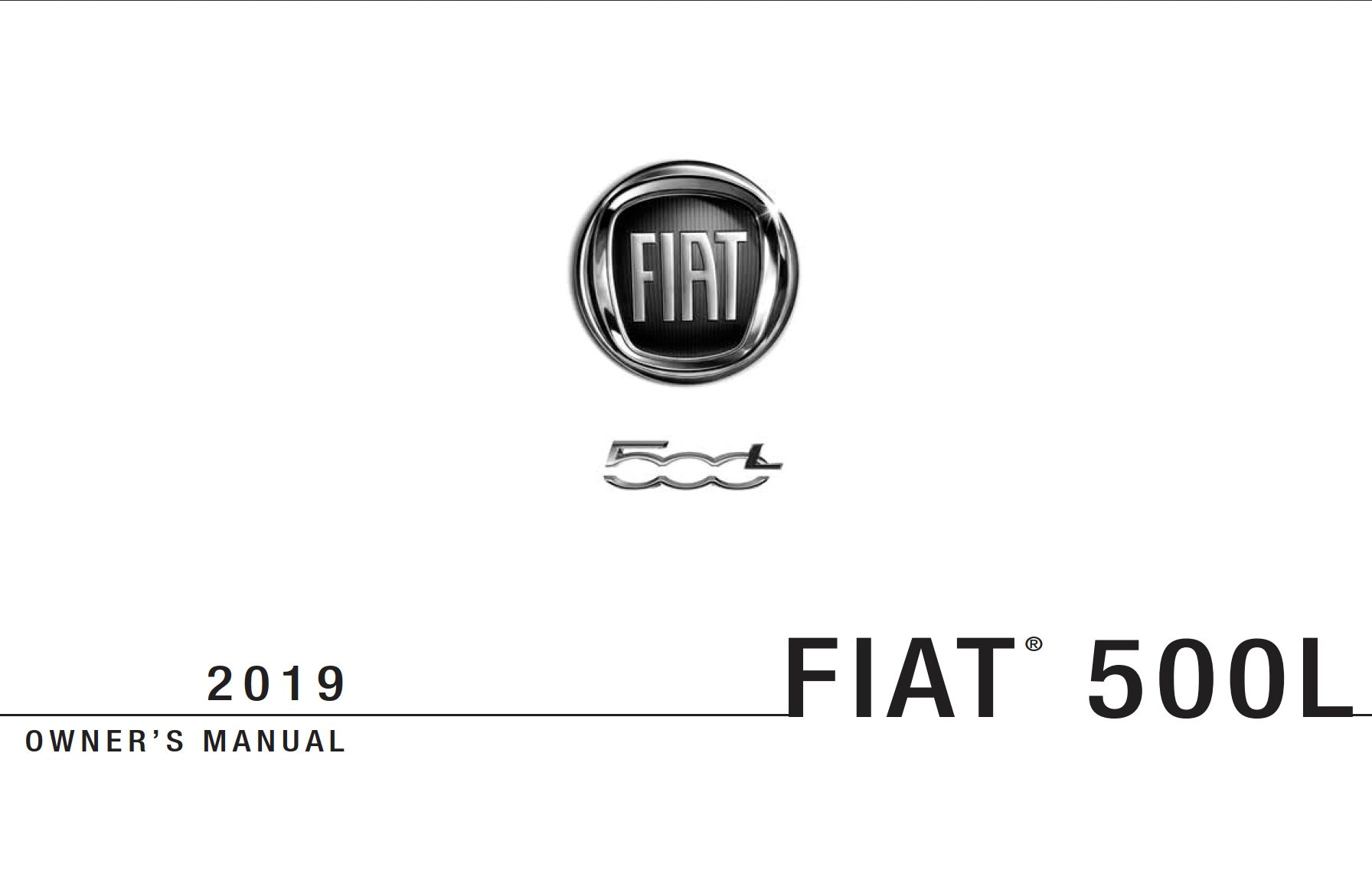 2019 fiat 500l owner manual