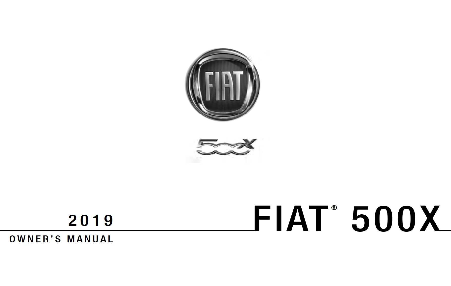 2019 fiat 500x owner manual