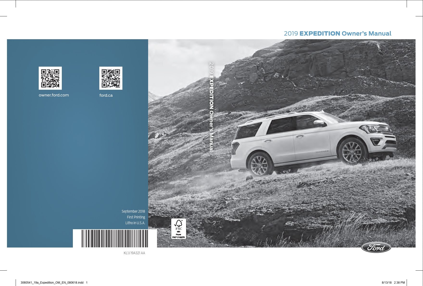 2019 ford expedition owner's manual