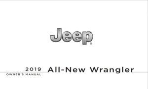 2019 jeep wrangler owner's manual