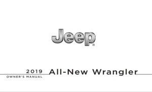 2019 jeep wrangler unlimited owner's manual