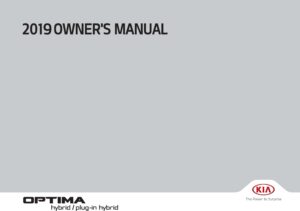 2019 kia optima hybrid owner's manual