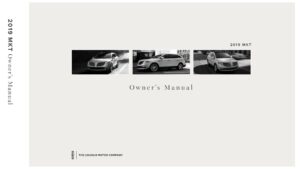 2019 lincoln mkt owner's manual