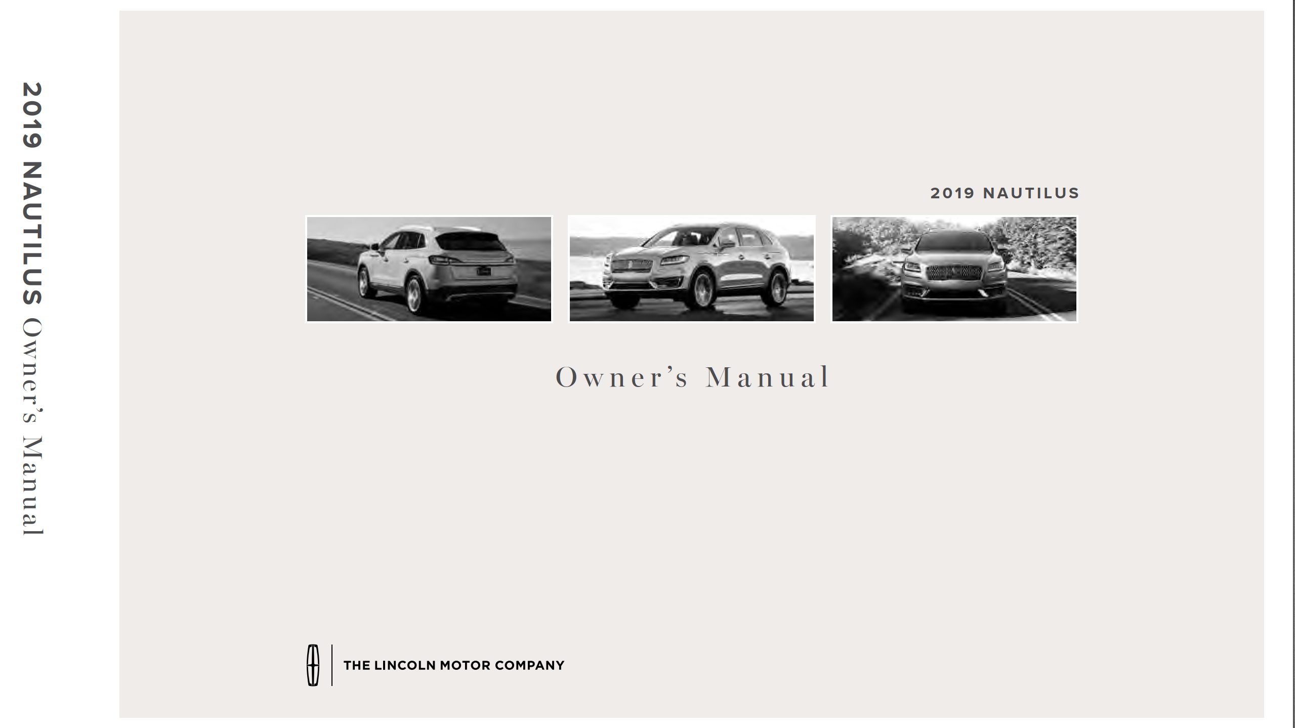 2019 lincoln nautilus owner's manual