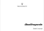 2019 maserati quattroporte owner's manual