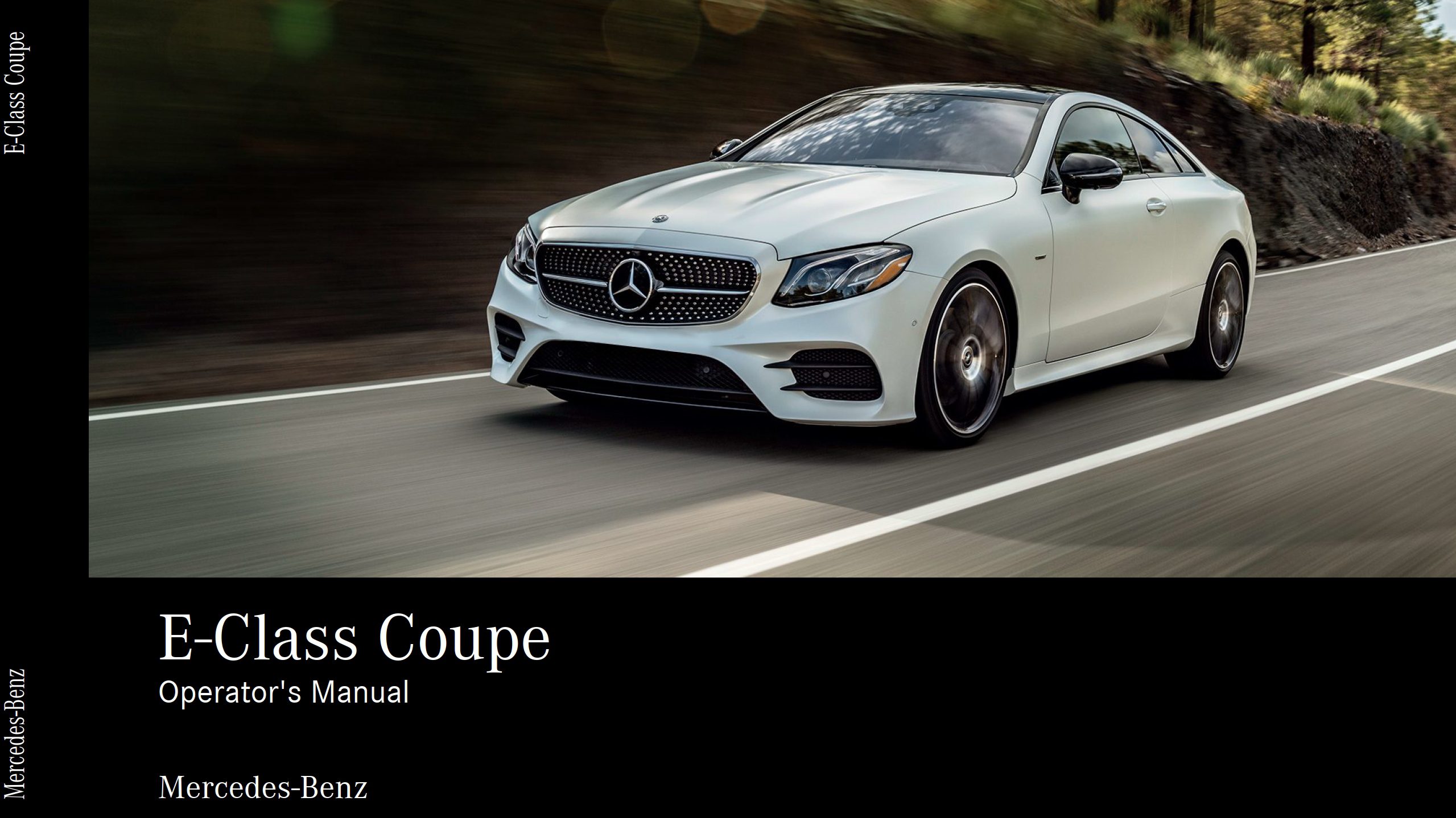 2019 mercedes benz e class coupe owner's manual