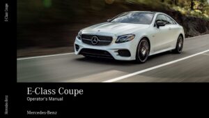 2019 mercedes benz e class owner's manual