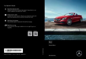 2019 mercedes benz slc owner's manual