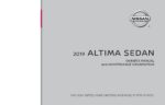 2019 nissan altima sedan owner's manual