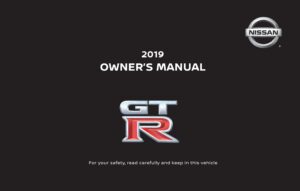 2019 nissan gtr owner's manual