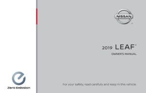 2019 nissan leaf owner's manual