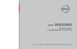 2019 nissan maxima owner's manual