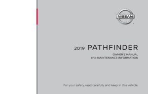 2019 nissan pathfinder owner's manual