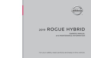 2019 nissan rogue hybrid owner's manual