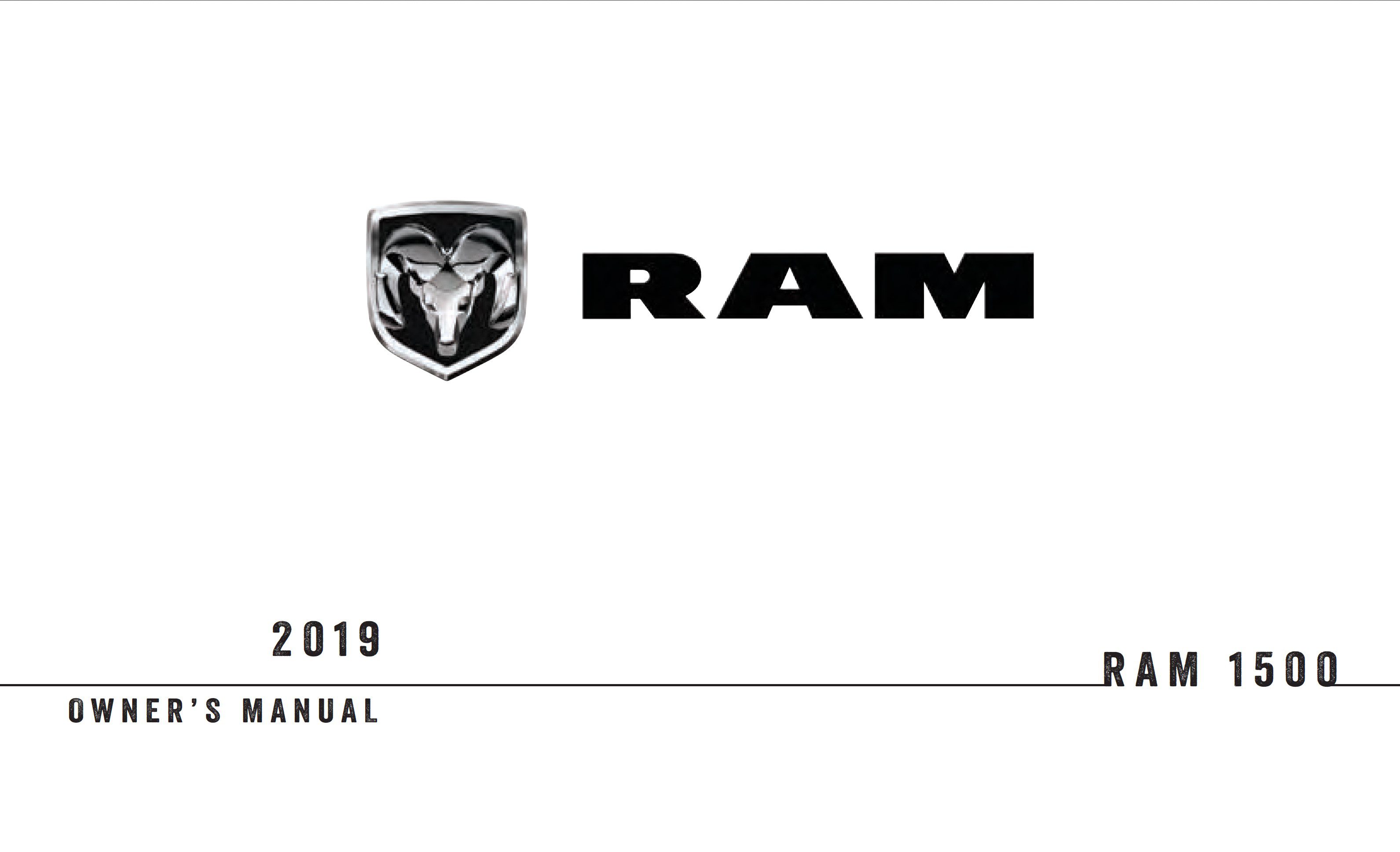 2019 ram 1500 owner's manual