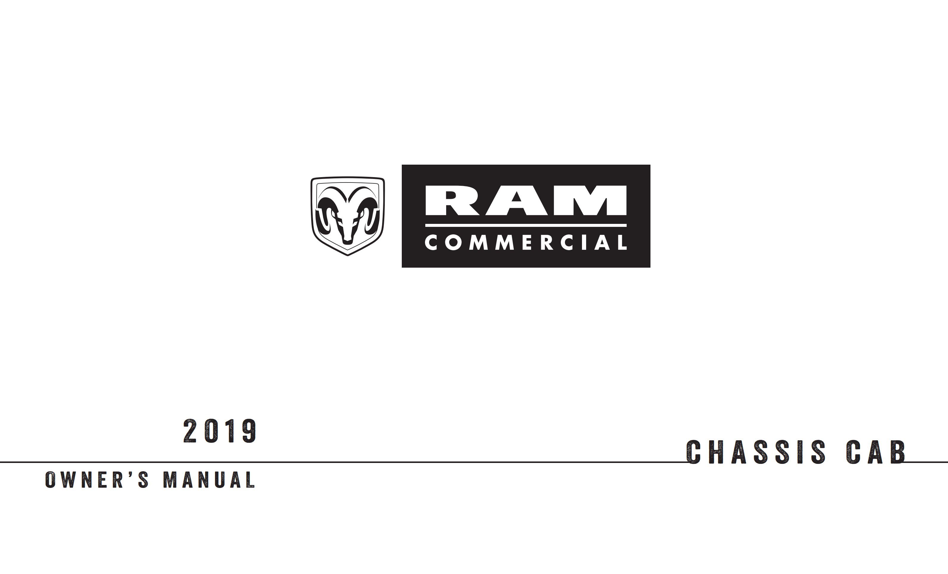 2019 ram chassis cab owner's manual