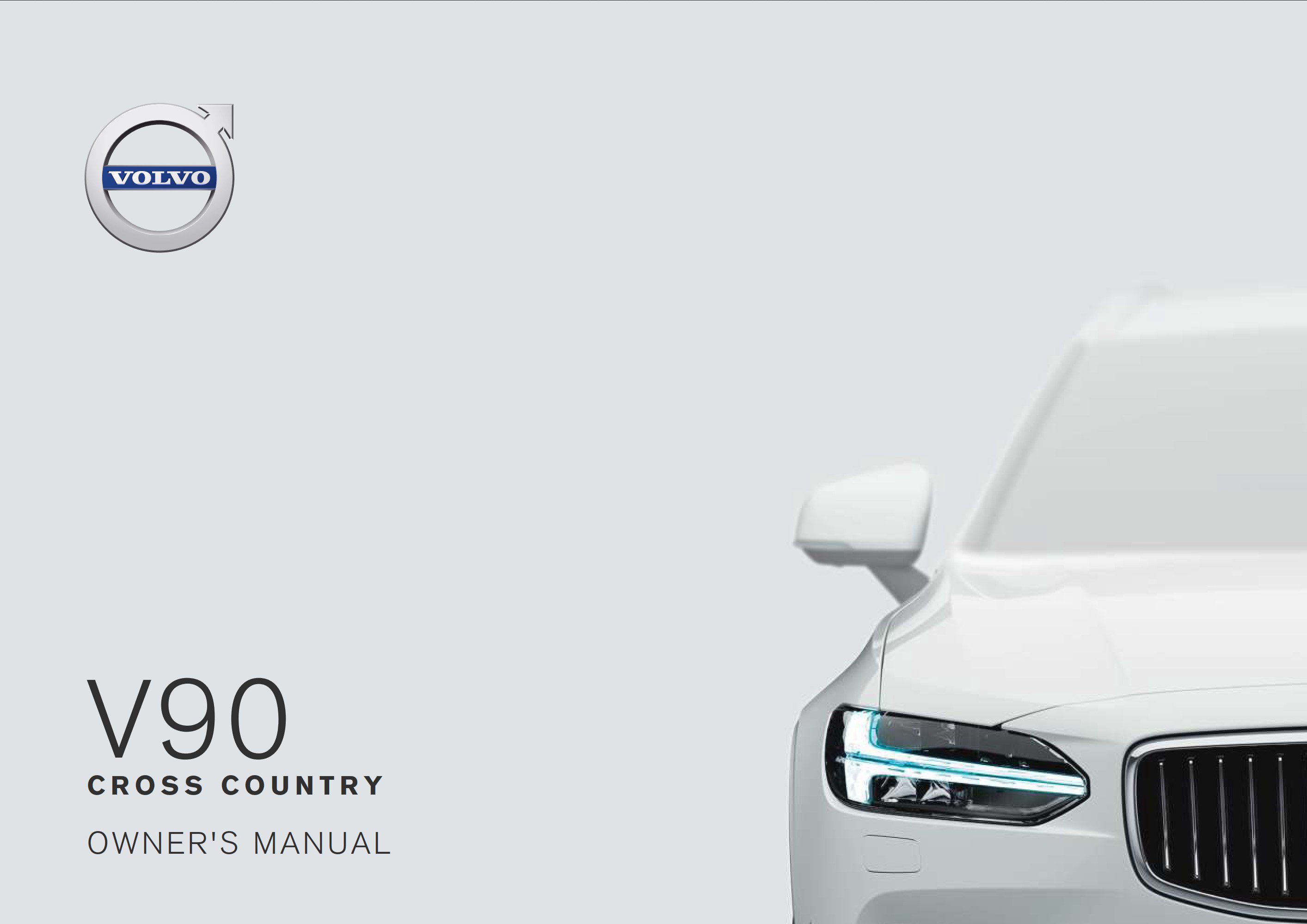 2019 volvo v90 cross country owner's manual