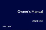 2020 acura nsx owner's manual