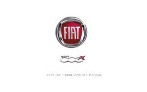 2020 fiat 500x owner manual