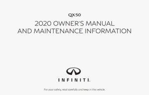 2020 infiniti qx50 owner's manual