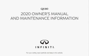 2020 infiniti qx80 owner's manual