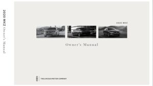 2020 lincoln mkz owner's manual