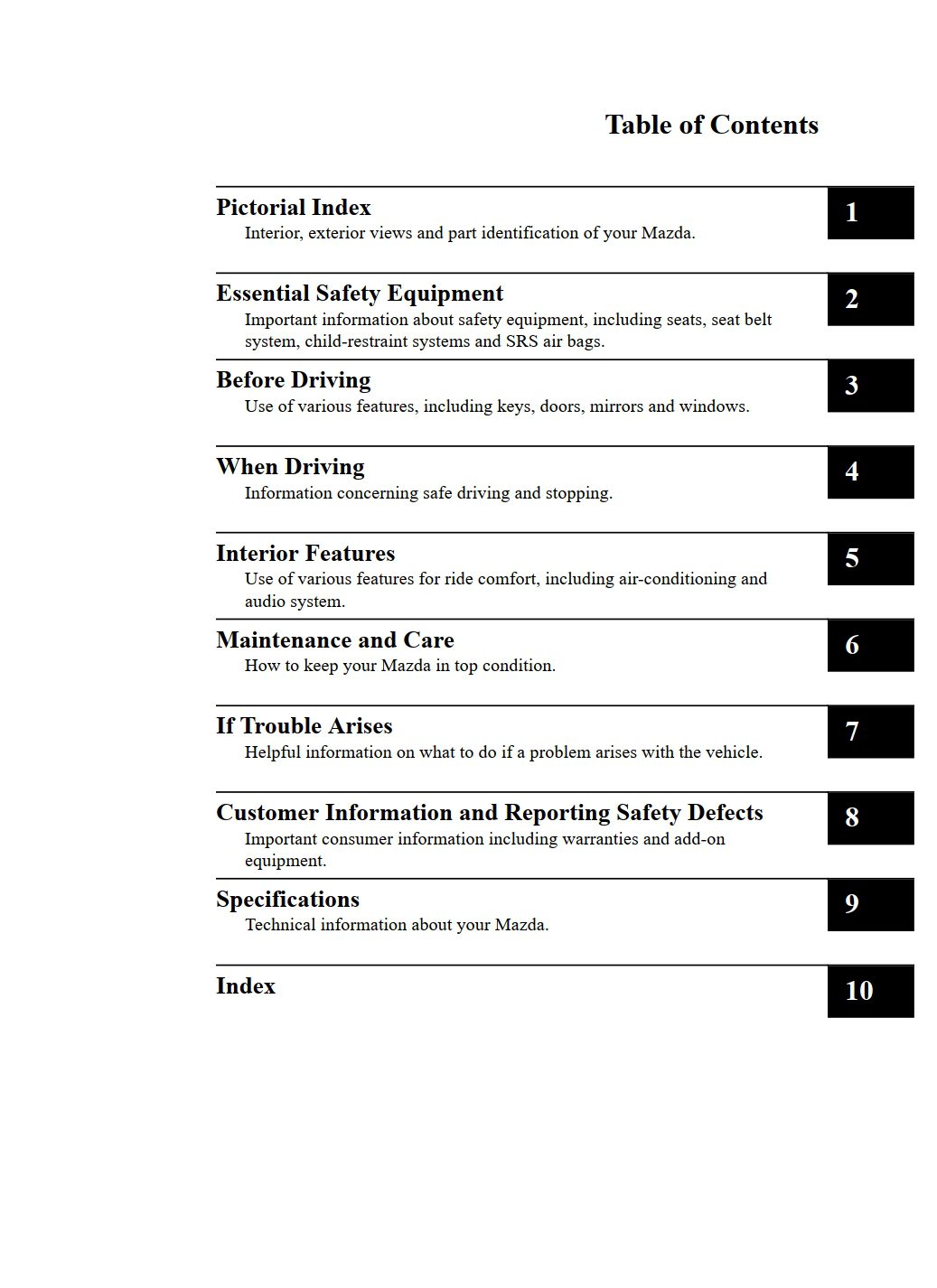 2020 mazda 6 owner's manual