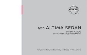 2020 nissan altima sedan owner's manual