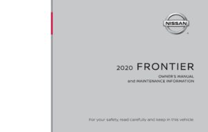 2020 nissan frontier owner's manual