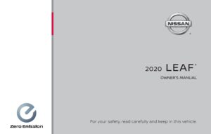 2020 nissan leaf owner's manual