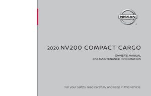 2020 nissan nv200 compact cargo owner's manual