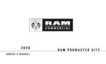 2020 ram promaster city owner's manual